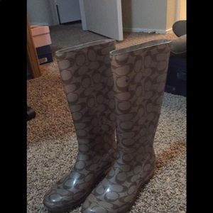 Coach rain boots